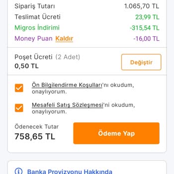 Migros Ödeme Tutarında Belirsizlik Ve Kapıda Ödeme Sorunu
