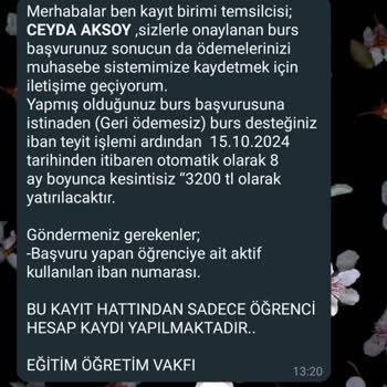 Bilinmeyen Eğitim Başvurusunda Bilgi Güvenliği Endişesi