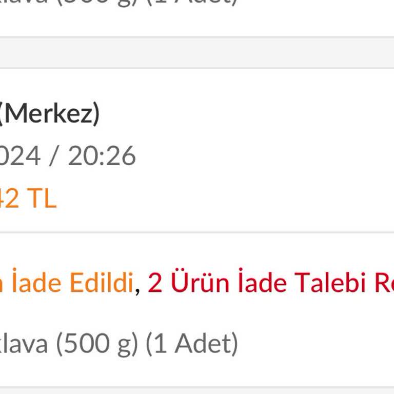 Teslim Edilmeyen Ürün Ve İade Sorunu