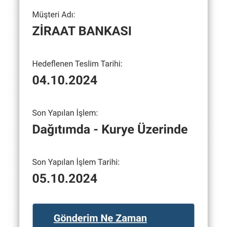 Kayıp Kargo Ve Ulaşılamayan Hizmet Sorunu