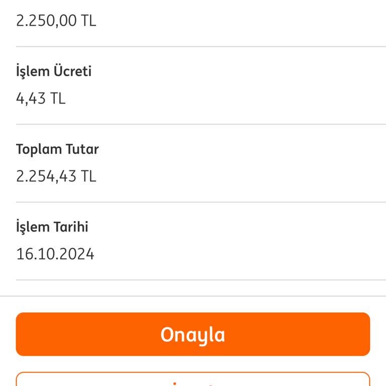 Turuncu Hesap Ücret Sürprizi
