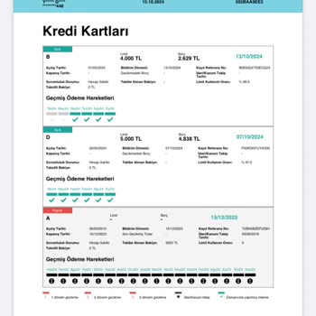 Düzenli Kullanıma Rağmen Düşen Kredi Notu