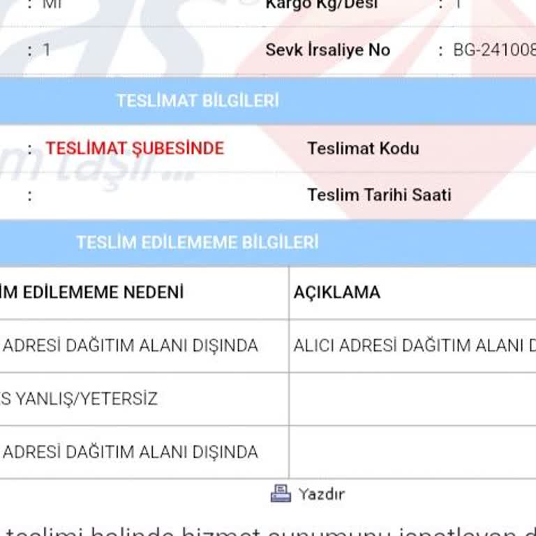 Aras Kargo'nun İletişim Ve Teslimat Sorunları