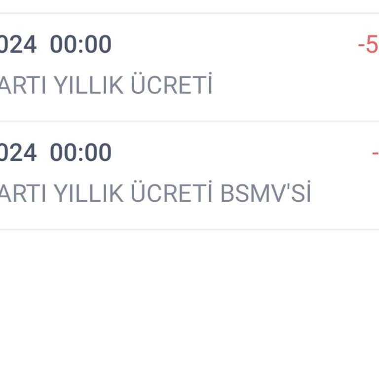 Haksız Kart Aidatı İadesi Talebi
