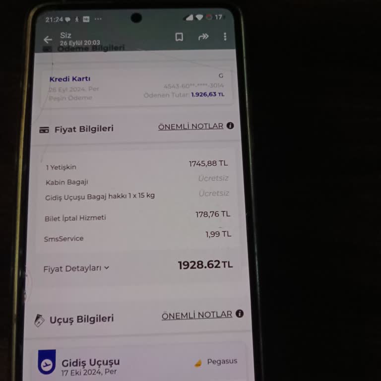 Pegasus Havayolları: İptal Edilen Biletin İadesi Yapılmadı