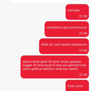 Eksik Sipariş Ve İletişim Sorunları