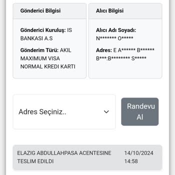 Kuryenet İle Yaşanan Kart Teslim Sorunu