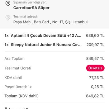 Bebek Ürünleri Teslimatında Büyük Hayal Kırıklığı