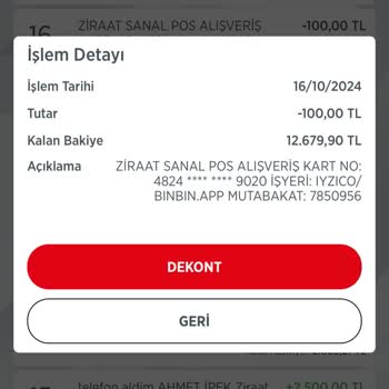 Yanlış Hesap Hareketleri Ve Hatalı Çekim Sorunu
