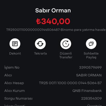 Binomo'da Yatırılan Paranın İadesi Sorunu