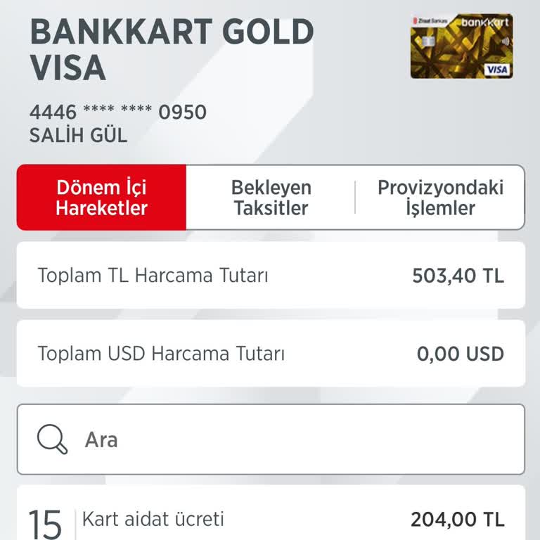 Beklenmedik Kredi Kartı Aidat Ücreti Şoku