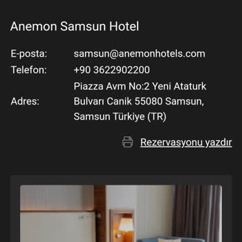 Anemon Otel'de İptal Seçeneği Mağduriyeti