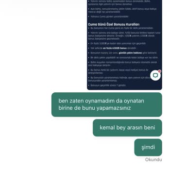 Bonus Kazancım Haksızca Silindi