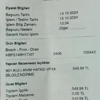Bosch Servis Ücreti Ve Güvenlik Sorunu