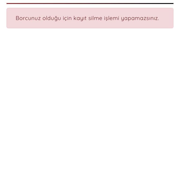 Kayıt Silme Sürecindeki Mantıksızlık
