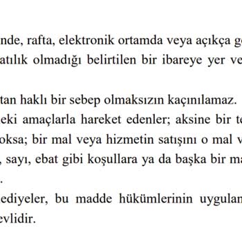 Teşhir Ürünü Satışında Bilgilendirme Eksikliği