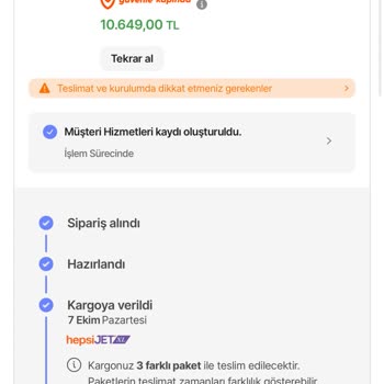 Hepsiburada'da Teslimat Sorunu Ve İletişim Eksikliği