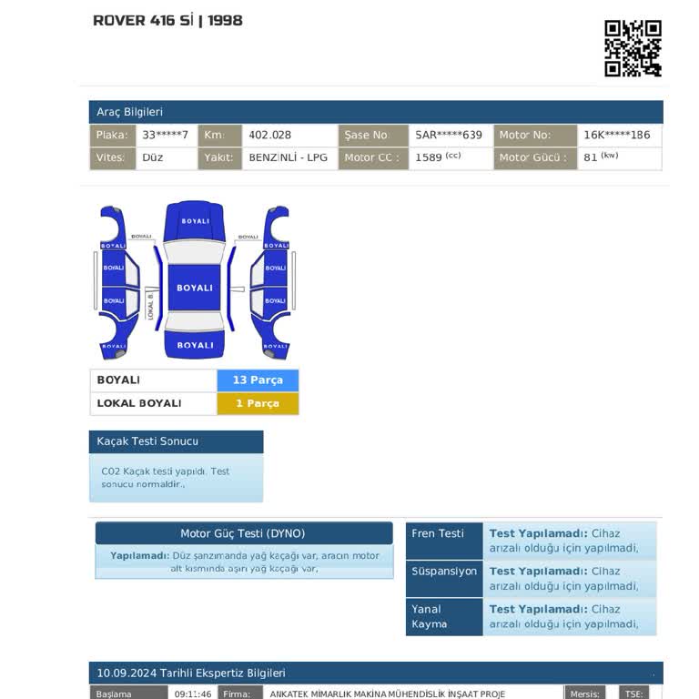 Eksik Hizmet Ve Ekspertiz Sonrası Araç Sorunları
