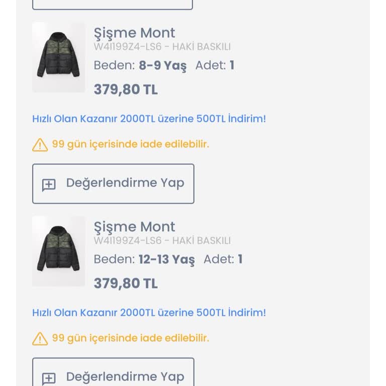 Eksik Ürün İadesi Sorunu