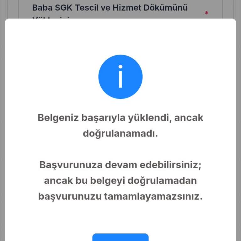 Tev Obigenç Uygulamasında Belge Doğrulama Sorunu