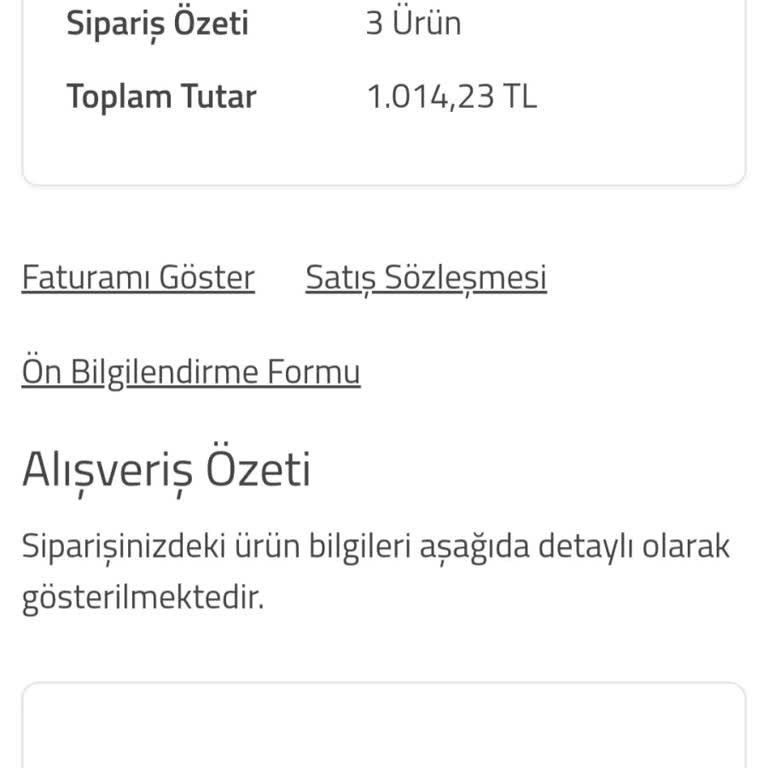 Civil Mağazacılık Uygulaması Üzerinden Verilen Siparişin Kargo Sorunu