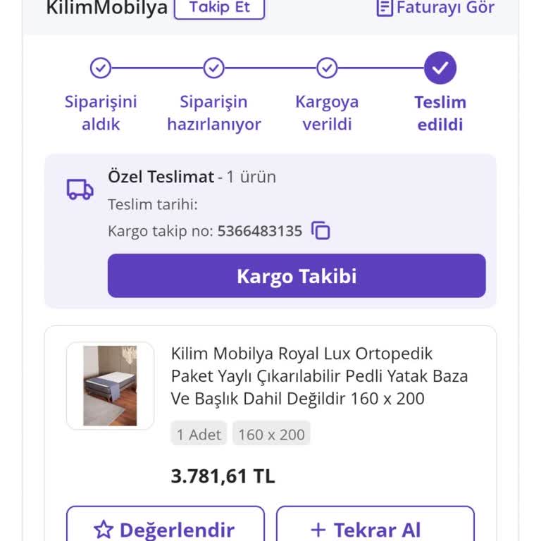 Kargo Takip Sorunu Ve Teslim Edilmeyen Ürün Şikayeti