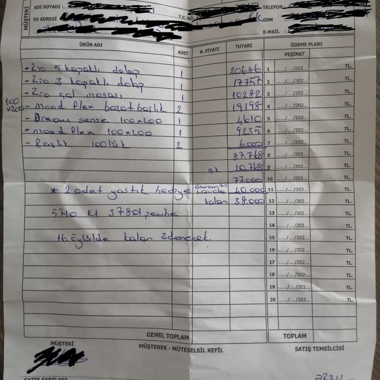 Satış Sonrası Ciddiyetsizlik Ve Geciken Teslimat