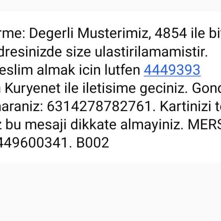 Teslimat Yalanlarıyla Başım Dertte