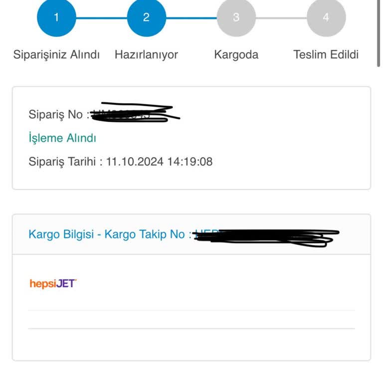 Hepsimoda'dan Sipariş Sonrası Sessizlik