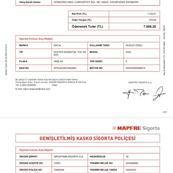 Onaysız Kasko Poliçesi Ve Müşteri Hizmetleri Sorunu