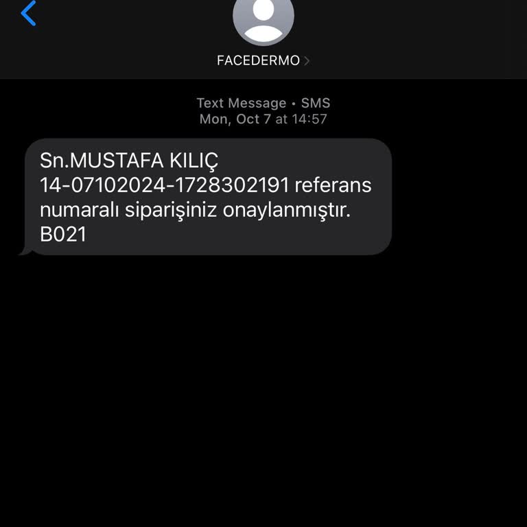 Facedermo Siparişim Hala Kargoya Verilmedi
