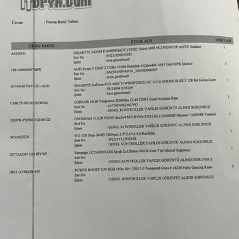 Garanti Servisi Ve Kargo Sürecinde Yaşanan Sorunlar