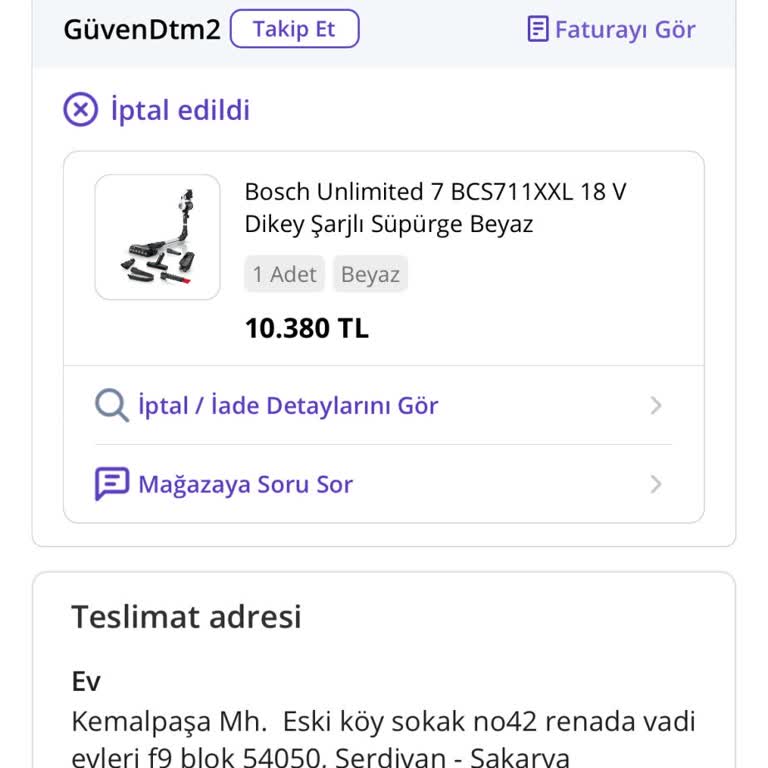 Ücret İadesi İçin Bekletiliyorum!