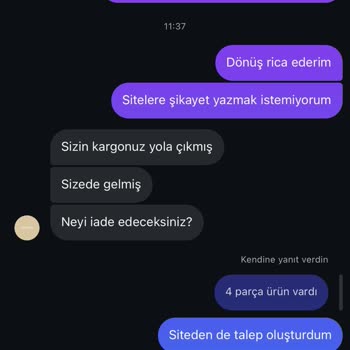 İade Sürecinde İletişim Sorunu Ve Kalitesiz Ürünler