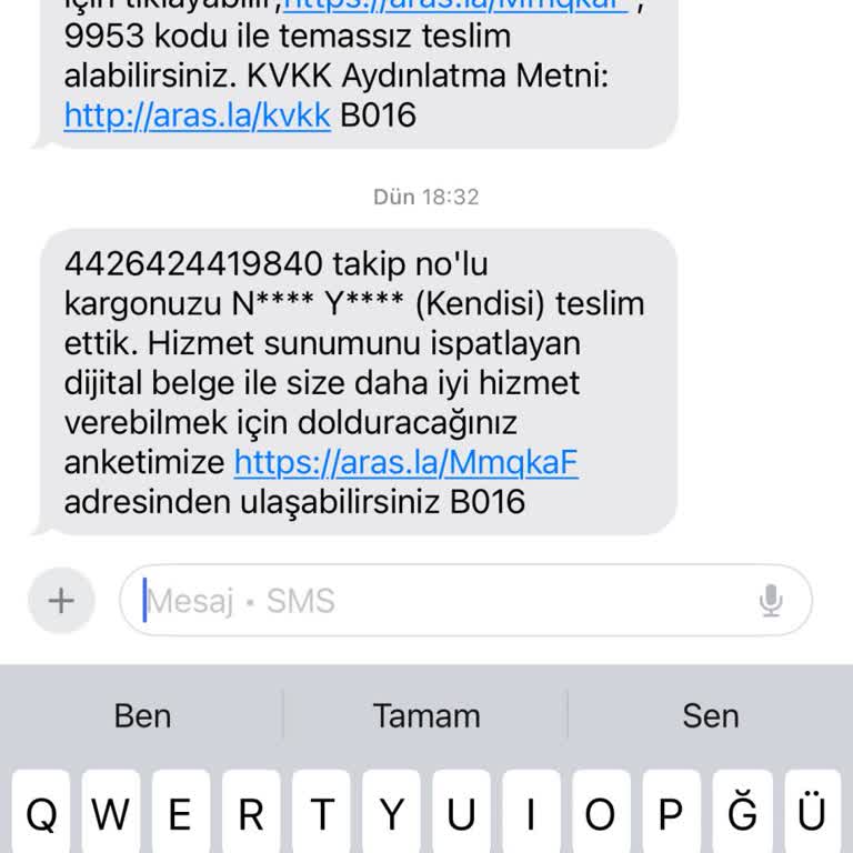 Aras Kargo Teslimat Sorunları Ve Güven Eksikliği