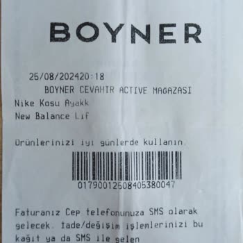 Boyner'den Aldığım Ayakkabının Kalitesizliği Ve Yetersiz Müşteri Hizmeti