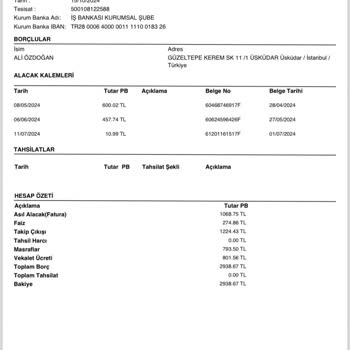 Ödediğim Faturalar İçin Haciz Tehdidiyle Karşı Karşıyayım
