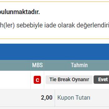 Nesine'de Kupon İadesi Sorunu