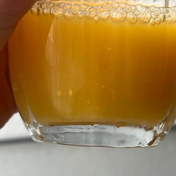 Bozuk Dimes Portakal Suyu: Maya Baloncukları Ve Ton Balığı Kokusu