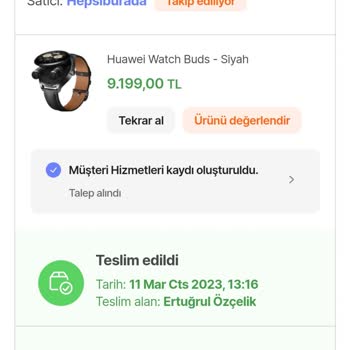 Huawei Watch Cam Değişimi Mağduriyeti