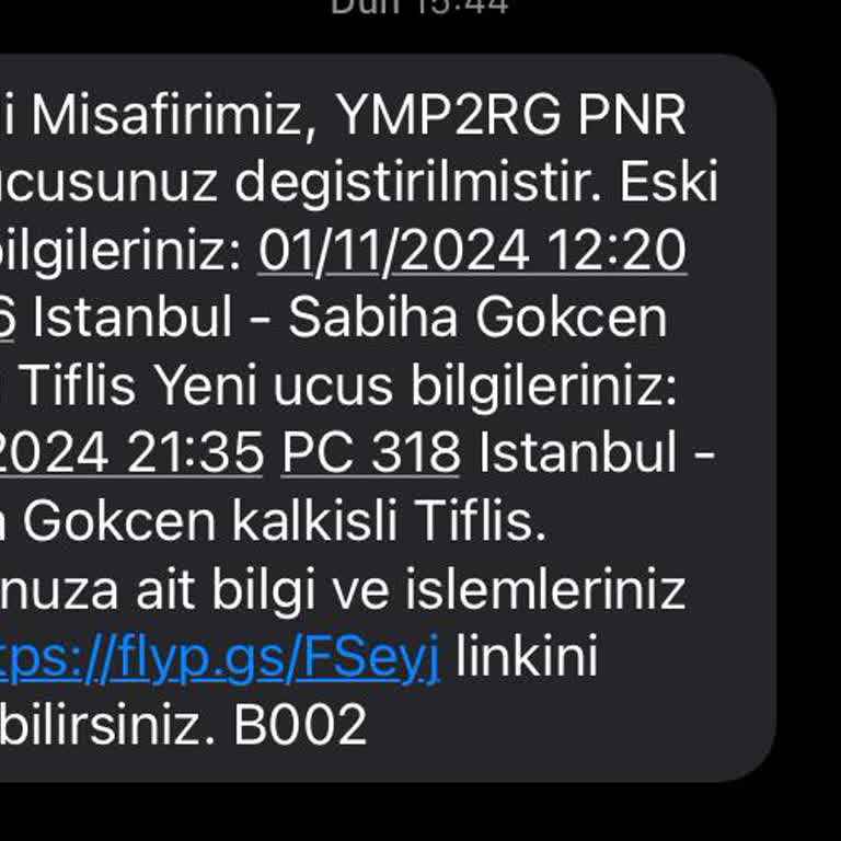 Uçuş İptali Ve Eksik İade Sorunu