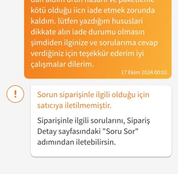Trendyol'da Satıcıya Ulaşamama Sorunu