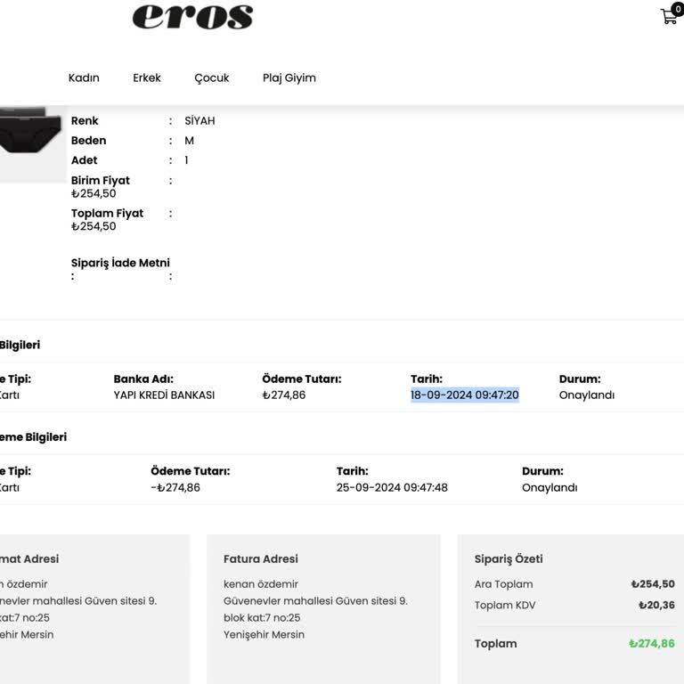 İade Edilmeyen Para Ve Yetersiz Müşteri Hizmetleri