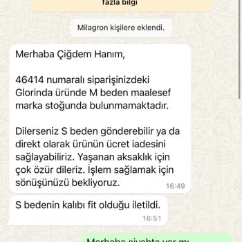 Milagron'da Stok Hatası Ve İletişim Sorunu