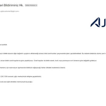 Onayım Olmadan Değiştirilen Uçuş Ve Müşteri Hizmetleri Sorunu