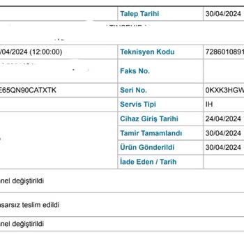 Samsung TV'de Ölü Piksel Ve Hizmet Sorunları