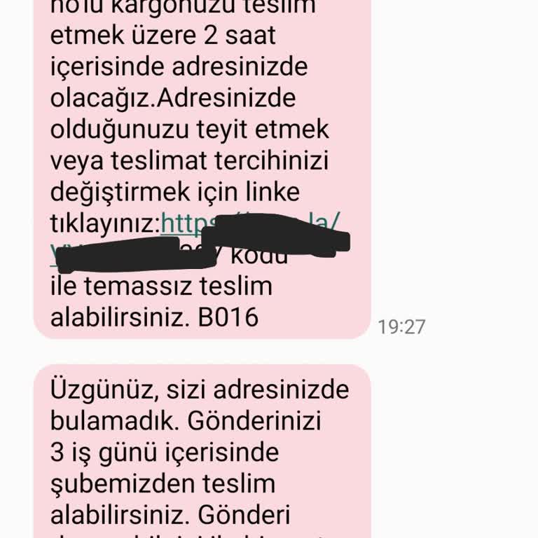 Aras Kargo'dan Yanıltıcı Teslimat Bildirimi