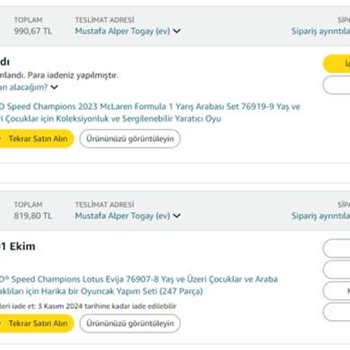 Amazon'da İptal Edilen Siparişin İade Sorunu