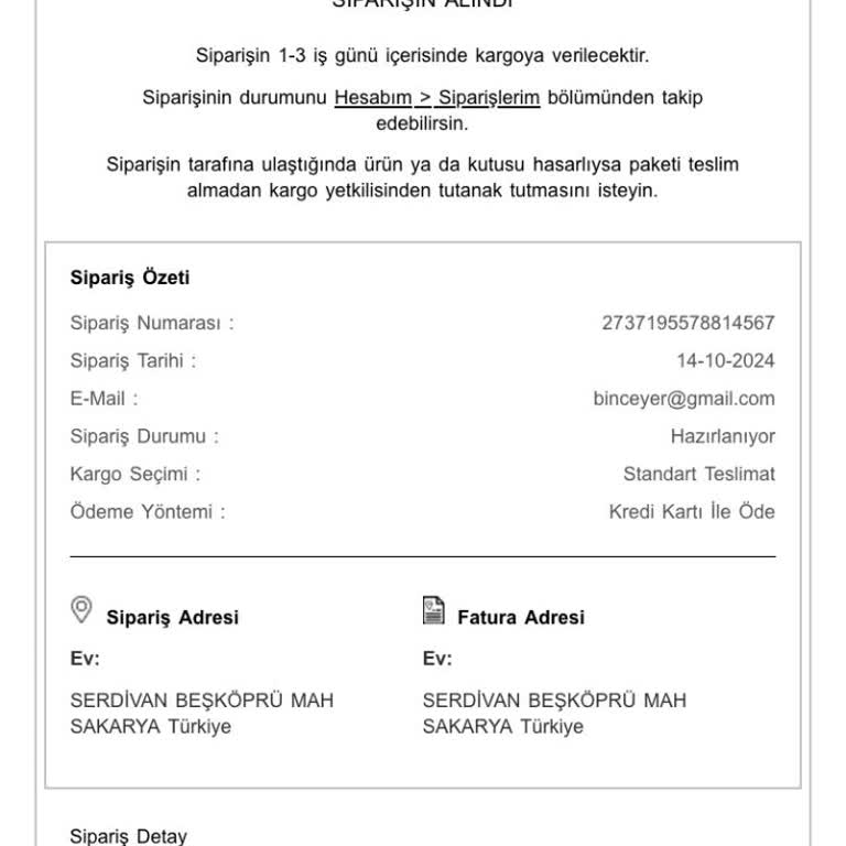 Yanlış Ürün Gönderimi Ve Çözüm Eksikliği