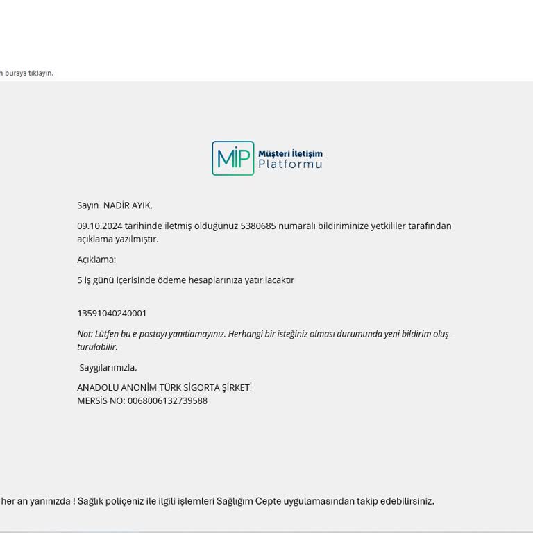 Anadolu Sigorta'nın Ödeme Gecikmesi Mağduriyeti